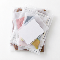 Sacs refermables en PE mat givré personnalisés et durables pour vêtements, sous-vêtements, chaussettes, fourrures, cosmétiques, articles de tous les jours