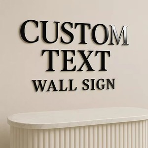 Letrero Acrílico Personalizado de Alta Calidad, Letrero 3D, Fábrica de Señalización, Letrero Acrílico 3D Personalizado Sin Iluminación, Logotipo Publicitario - Product Image 1