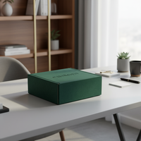 Boîte d'expédition pour bijoux en papier ondulé rigide, écologique, biodégradable, avec logo embossé personnalisé, pour l'expédition de cadeaux