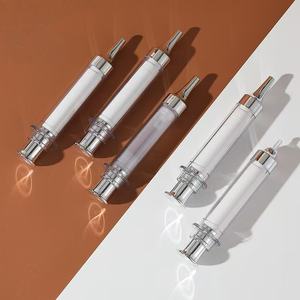 ขวดเข็มฉีดยาสุญญากาศ10มล. ปั๊มเซรั่มเครื่องสำอางพลาสติกเติมได้สำหรับบรรจุภัณฑ์ครีมตาใช้ครีมทาหน้า - Product Image 3