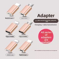 Adaptateur USB C vers Micro USB en alliage d'aluminium, convertisseur de transfert de données et de charge rapide AC/DC pour smartphones et tablettes Android