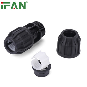 IFAN OEM PN16 Poly Pipe Fittings <strong>Tee</strong> Plastic Pipe Fitting Water HDPE PP COMPRESSION FITTINGS - Product Image 2