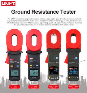 UNI-T UT273 UT275 Clamp Earth Ground Tester Auto <b>Range</b> LCD Backlight Resistance Limit Alarm - Product Image 2