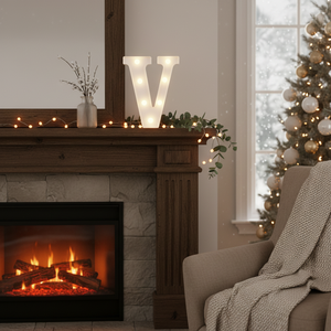 Luce LED a Forma di V Bianca con 7 Lampadine, Dimmerabile, Durata 50000 Ore, per Decorazioni Casa e Feste - Product Image 3