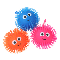 Balle lumineuse multicolore anti-Stress, en tpe, avec un smiley, le visage, illuminant