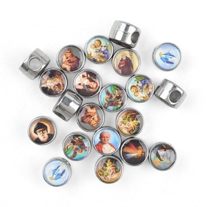 Abalorio Religioso CCB con Agujeros Grandes, Venta al por Mayor a Bajo Precio, Alta Calidad, Patrón de Figuras Católicas, Accesorios para Colgantes - Product Image 6