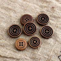 Boutons en bois décoratifs vintage pour vêtements d'enfants, motif en spirale naturel classique, anti-moustiques, assortis à tous les styles, vente en gros