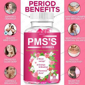 OEM Private Labels <span class=keywords><strong>PMS</strong></span> Gummies Produit populaire Supplément naturel pour l'équilibre hormonal pour les femmes Efficacité antioxydante Soutient <span class=keywords><strong>PMS</strong></span> - Product Image 3