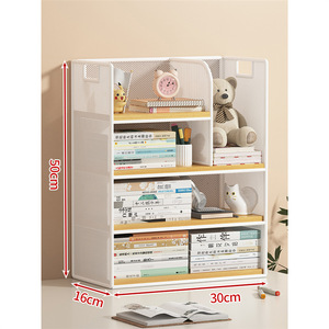 Máy tính để bàn hội thảo lưu trữ giá đa chức năng có thể điều chỉnh thép không gỉ đôi Tier đơn giản cup giá bảng cuốn sách lưu trữ - Product Image 3