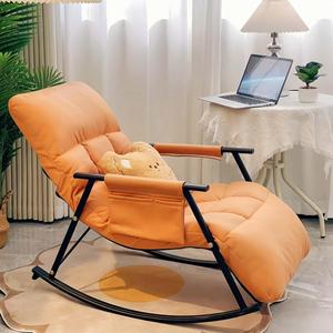 Poltrona a dondolo moderna e confortevole, imbottita, per camera da letto e esterni - Bestseller - Product Image 4
