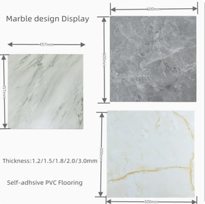 <span class=keywords><strong>Suelo</strong></span> <span class=keywords><strong>Laminado</strong></span> Antideslizante con Diseño <span class=keywords><strong>de</strong></span> Mármol <span class=keywords><strong>de</strong></span> PVC, Fácil Instalación Autoadhesiva para Interiores, Sala <span class=keywords><strong>de</strong></span> Estar, Patio - Product Image 2