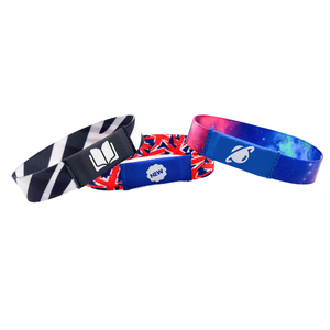 Pulsera elástica personalizada de poliéster con estampado de dibujos animados para chica, pulsera elástica - Product Image 1