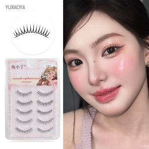 Pestañas Postizas Yu Xiaoya Girl Group 13, Forma de U, Estilo K-Pop, Hechas a Mano con Hilo, 5 Pares, Estilo Jang <span class=keywords><strong>Wonyoung</strong></span> - Product Image 1