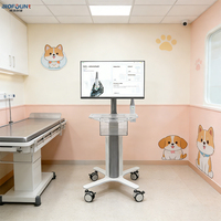 Scanner intra-oral 3D tout-en-un avancé sur chariot mobile avec batterie longue durée UPS, écran tactile HD, compatible multi-consultations et Windows 11