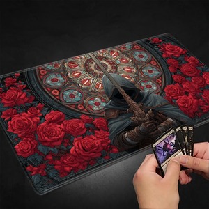 แผ่นรองเมาส์เกม <span class=keywords><strong>MTG</strong></span>/TCG สไตล์ญี่ปุ่นสุดเท่ สำหรับเกมการ์ดสะสม แผ่นรองเกมสำหรับโต๊ะ ลายงานศิลปะไดนามิก พิมพ์คุณภาพสูง - Product Image 4