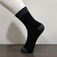 Chaussettes décontractées en coton pour femmes, style rétro, à bout contrastant et talon, respirantes, tricotées à rayures verticales, vente en gros