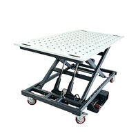 Banc de soudage robuste avec mécanisme de réglage en hauteur, option outils de serrage, table de soudage certifiée CE ISO Chine