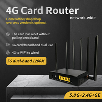 Nuevo producto Openwrt de doble banda WiFi MT7981B CAT12 4G LTE módem openwrt WiFi 4G enrutador con ranura para tarjeta SIM