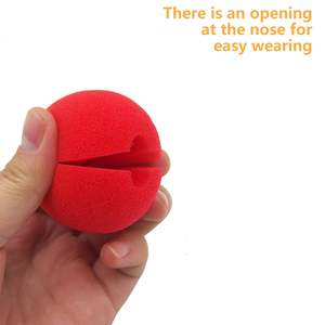 Grosir Pabrik Nicro bola spons merah perlengkapan pesta Halloween Natal properti foto kostum Cosplay hidung badut busa lunak - Product Image 4