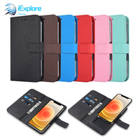 Coque universelle à rabat en cuir PU, portefeuille pour iPhone 13 Pro Max et Samsung S22, design personnalisé, nouveauté