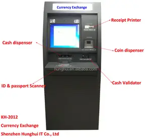 Tùy biến tự động ngoại tệ trao đổi máy với bó hóa đơn chấp nhận/trao đổi tiền tệ ATM với phần mềm