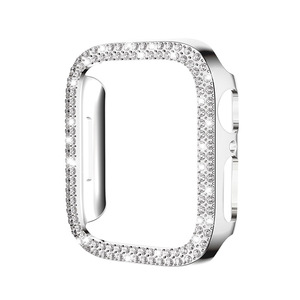 Étui de protection de luxe double diamant <span class=keywords><strong>pour</strong></span> <span class=keywords><strong>Apple</strong></span> <span class=keywords><strong>Watch</strong></span> Series 10 8 <span class=keywords><strong>7</strong></span> 6 5 4, avec <span class=keywords><strong>coque</strong></span> en verre trempé, 41 mm, 44 mm, 45 mm, 49 mm - Product Image 3