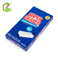 Mousse de mélamine Nano forme personnalisée gomme fabriquée en chine absorbant l'eau nettoyage de sol éponge magique blanche