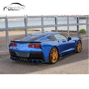 Rear Bumper Lip <b>Diffuser</b> Carbon Fiber Rear Splitter for Chevrolet Corvette C7 Z06 2013+ - Product Image 5