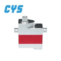 Servomoteur numérique sans noyau CYS S0206 6,5g à engrenages métalliques, couple élevé 0,5kg.cm pour mini hélicoptère RC / avion RC à voilure fixe, pièces de rechange