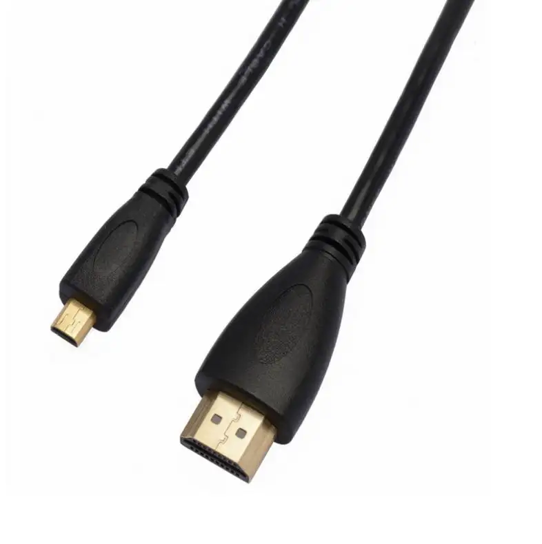 Slim 1080P/3D Micro HDMI to HDMI Cable for Digital Cameras Cell Phone HD TV Connection
