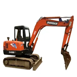 DOOSAN DH55 miglior fornitore miglior prezzo buon sistema idraulico usato DH55 Mini escavatore usato