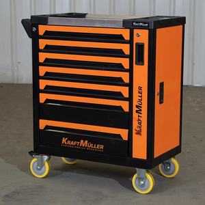 निर्माता औद्योगिक रोलिंग उपकरण कैबिनेट ट्रॉली-7-दराज धातु भंडारण कैस्टर के साथ, अनुकूलन योग्य ओएम. - Product Image 2