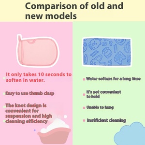 All'ingrosso guanti da bagno PVA per bambini e strofinaccio senza dolore per la schiena artefatto delicato per il bagno del bambino che non fa male alla pelle - Product Image 4