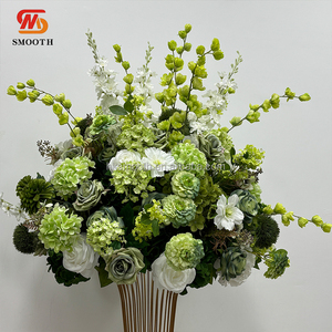SMOOTH New Design Handmade Artificial <b>Green</b> Floral Centerpiece Flower Ball For Wedding - Product Image 2