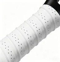 Sangle de poignée de raquette de pickleball en PU perforée à 16 trous, absorbant la transpiration, pour entraînement sur le terrain