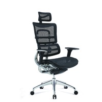 Chaise de bureau pivotante confortable pour ordinateur, chaise ergonomique, chaise en maille respirante avec dossier réglable pour le personnel de bureau