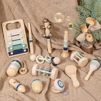 Musical Instruments Sets for Toddlers Baby Birthday Gifts, Montessori Wooden Percussion Educational Children Musical Toys