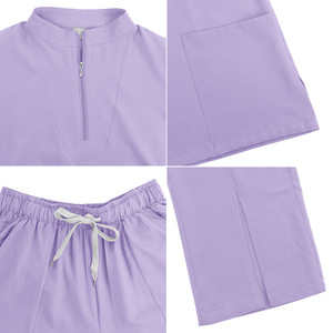 Summer Nurse Uniform Split Set Short Sleeve Unisex Moisture Wicking Hospital Scrubs for Doctors Dental Nurses - Product Image 2