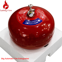 Extincteur automatique portable à poudre sèche de classe A à fixation au plafond en acier