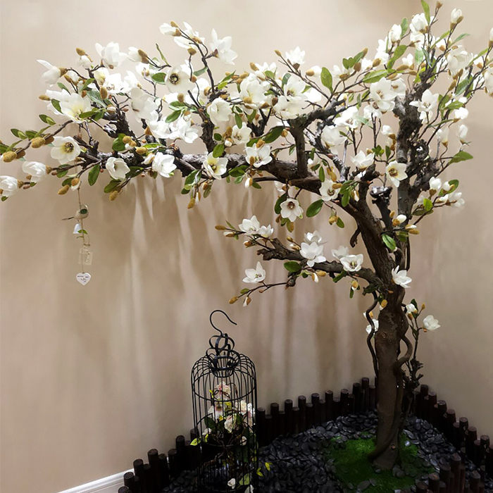 QSLHPH-815 Kunstbaumstamm aus Magnolia fr die Heimdekoration 1,5m-3m