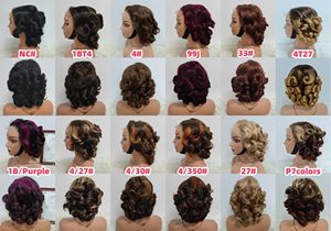 Promotion Letsfly 64$ Vente en gros Perruques Lace Closure 5x5 de 280 grammes, effet rebondissant, 14 pouces, couleur grise, en cheveux humains - Product Image 3