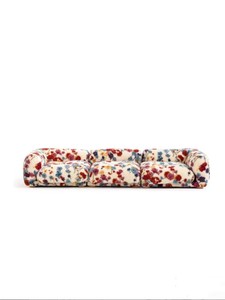 Sillón de Diseño Italiano Milán, con Tapizado Floral Creativo en Tela de Borreguito, Estilo Relajado en Forma de <span class=keywords><strong>U</strong></span>, Compacto, de Líneas Rectas para Espacios Pequeños - Product Image 5