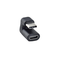 Lingable 90 degrés USB 2.0 convertisseur à Angle droit Type C adaptateur mâle à femelle pour téléphones mobiles connecteur de chargeur intelligent