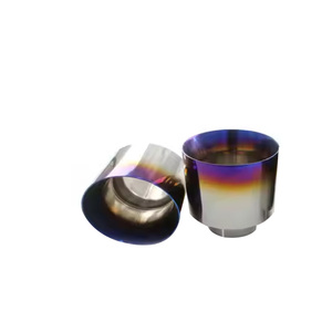 Terminale di Scarico in Lega di Titanio con Finitura Blu Bruciato, Accessorio <span class=keywords><strong>Auto</strong></span> per Nissan GTR R35 - Product Image 5