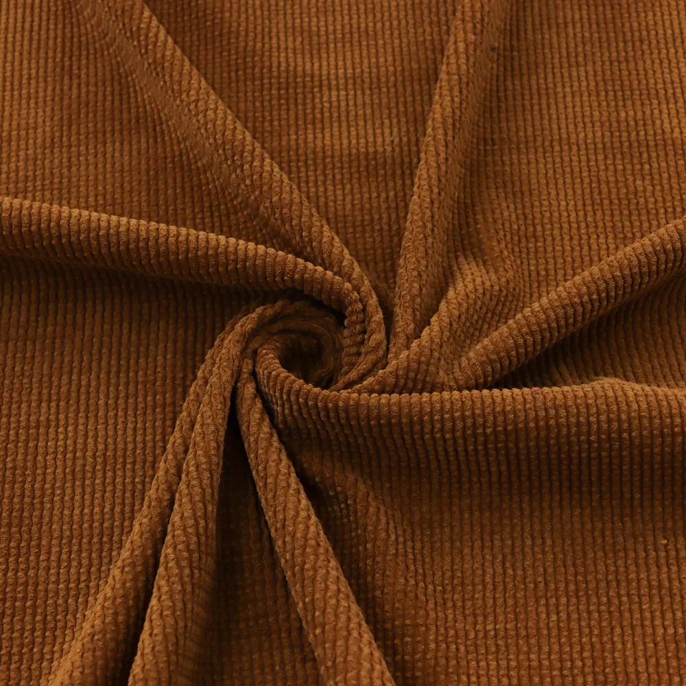 Nhà Máy Trực Tiếp Giá 93% Polyester 7% Nylon Dệt Kim Vải To Sợi Áo Khoác Vải Tốt Nhất Bán Nhuộm Vải To Sợi Phương Tây Vải May Mặc