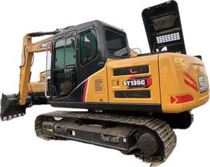 SANY SY135C 13,5 TON Excavadora usada Mini Crawler con caja de cambios de motor Isuzu y bomba en stock para la venta - Product Image 2