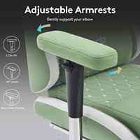 Échantillon Gratuit - Chaise de Gaming Ergonomique à Dossier Haut Pivotante en Tissu, Fauteuil de Bureau et de Gaming avec Repose-Pieds