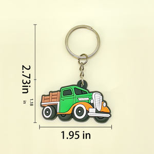 Vente <span class=keywords><strong>en</strong></span> gros <span class=keywords><strong>en</strong></span> vrac de porte-clés <span class=keywords><strong>en</strong></span> PVC 2D de style londonien, embossés, imperméables, avec mousqueton, <span class=keywords><strong>bus</strong></span> à deux étages rouge, camion vintage, Big Ben - Product Image 3