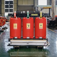 Transformateur à résine coulée, triphasé, 24 kV, 50 kVA, enroulement en aluminium, SCB10, refroidissement par air AF, classe d'incendie F1, transformateur sec pour hôpital
