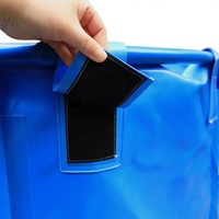 Nouvelle conception de réservoir d'aquaculture en PVC, réservoir facile à déplacer, ferme piscicole